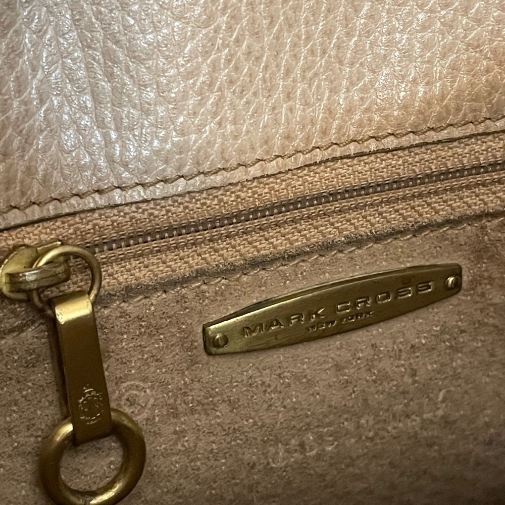 Vintage Mark Cross Pebbled Leather Crossbody Bag - Picture 11 of 16